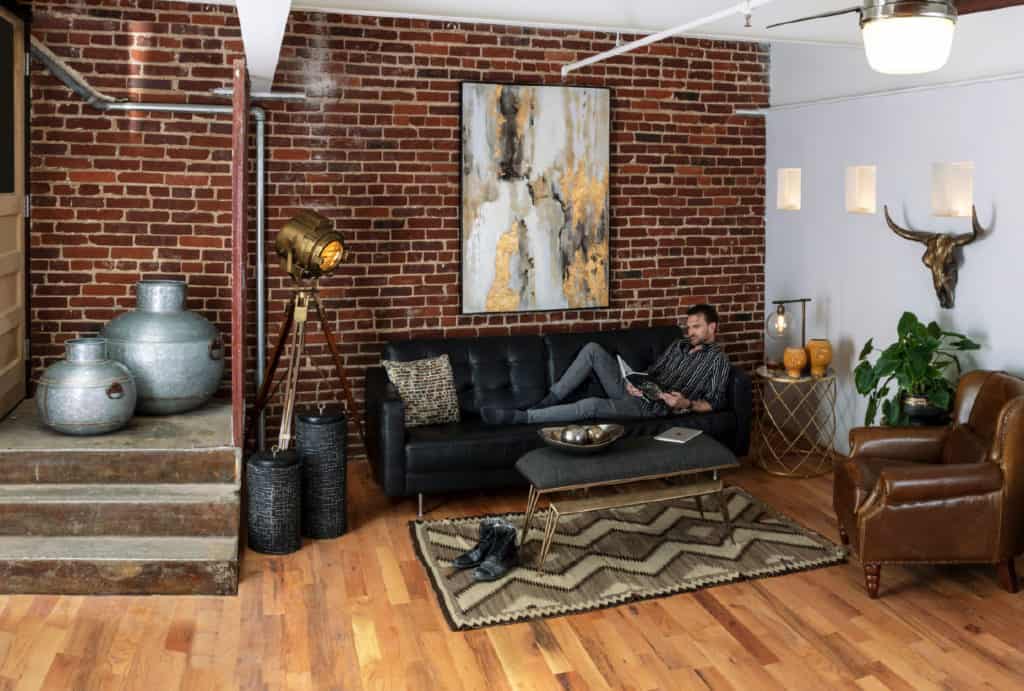 modern industrial interior design showroom
