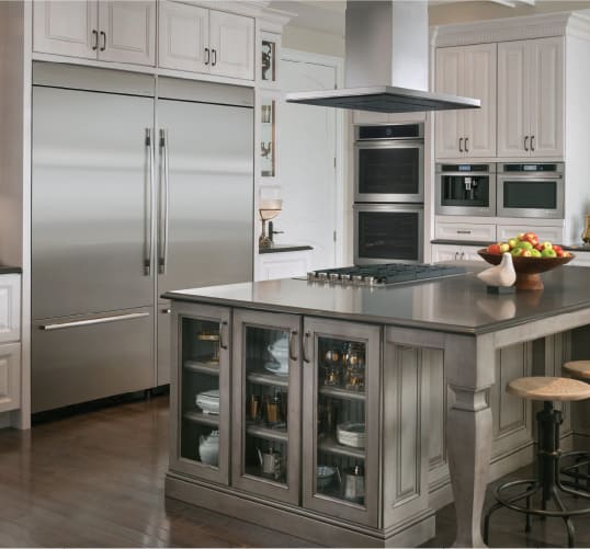 From extra wide refrigerators to double ovens, wine coolers, island vents and more, get all the best kitchen upgrade ideas at Coburn's Kitchen & Bath Showroom.